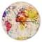 Designart 'Vintage World Map Watercolor Modern Wall Clock